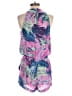 BCBGMAXAZRIA Tropical Purple Romper Size XS - photo 2