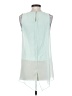 Jennifer Lopez 100% Polyester Green Sleeveless Blouse Size S - photo 2