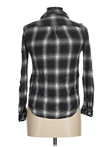 Topshop Long Sleeve Button-Down Shirt (view 2)