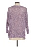 Ann Taylor LOFT 100% Cotton Tweed Purple Pullover Sweater Size M - photo 2