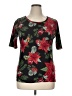 Lularoe Floral Red Short Sleeve T-Shirt Size XL - photo 1