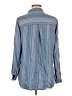 Standard Grace 100% Lyocell Stripes Blue Long Sleeve Button-Down Shirt Size M - photo 2