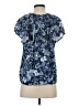 Gap 100% Rayon Blue Short Sleeve Blouse Size S - photo 2