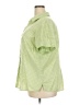 Basic Editions Green Short Sleeve Blouse Size 2X - photo 5