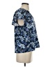 Gap 100% Rayon Blue Short Sleeve Blouse Size S - photo 4