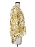 Tibi 100% Silk Gold 3/4 Sleeve Silk Top Size 2 - photo 4