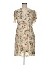 Assorted Brands 100% Polyester Floral Tan Casual Dress Size XL - photo 1