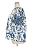 Shein Curve 100% Polyester Blue 3/4 Sleeve Blouse Size 4X - photo 5