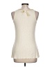 Cha Cha Vente 100% Rayon Ivory Sleeveless Top Size L - photo 2