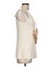 Cha Cha Vente 100% Rayon Ivory Sleeveless Top Size L - photo 4