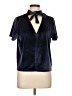 Madewell Blue Short Sleeve Blouse Size L - photo 1