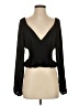 WAYF 100% Polyester Black Long Sleeve Blouse Size S - photo 1