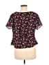 Forever 21 100% Polyester Burgundy Short Sleeve Blouse Size M - photo 2