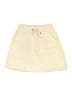Assorted Brands 100% Polyester Solid Ivory Casual Skirt Size XS - photo 1