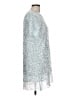 Lucy Wang 100% Polyester Silver Cocktail Dress Size L (estimated) - photo 4
