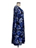 New Directions Print Blue Casual Dress Size M - photo 4