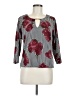 Mileage 100% Polyester Gray 3/4 Sleeve Blouse Size M - photo 1