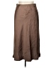 Renee C. Solid Brown Casual Skirt Size 1X - photo 1