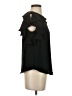 Amanda Uprichard 100% Polyester Black Short Sleeve Blouse Size S - photo 4