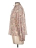 Unbranded Floral Ivory Long Sleeve Blouse Size 10 - photo 5