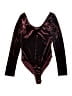 K Too Burgundy Bodysuit Size L - photo 1