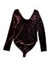 K Too Burgundy Bodysuit Size L - photo 2