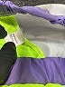 Unbranded Color Block Purple Athletic Shorts Size S - photo 3