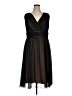 Connected Apparel 100% Polyester Black Cocktail Dress Size 14W - photo 1