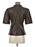 Ann Taylor 100% Polyester Brown Short Sleeve Top Size S - photo 2