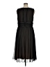 Connected Apparel 100% Polyester Black Cocktail Dress Size 14W - photo 2