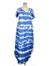 Arolina Tie-dye Blue Casual Dress Size XXL - photo 1