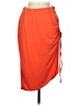 Open Edit Solid Orange Casual Skirt Size M - photo 1