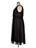Connected Apparel 100% Polyester Black Cocktail Dress Size 14W - photo 5