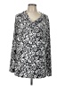 Not Your Daughter's Jeans Silver Long Sleeve Blouse Size L - photo 1