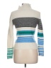 Zara Color Block Ivory Turtleneck Sweater Size L - photo 2