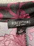 Perceptions Burgundy Casual Dress Size XL - photo 7