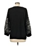 Charming Charlie Black 3/4 Sleeve Top Size M - photo 2