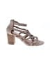 REPORT 100% Leather Gray Tan Sandals Size 9 - photo 1