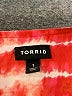 Torrid 100% Polyester Tie-dye Red Short Sleeve Blouse Size 1X Plus (1) - photo 7
