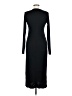 Uniqlo Solid Black Casual Dress Size M - photo 2