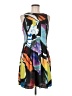 Ted Baker London 100% Polyester Graphic Black Cocktail Dress Size 6 (2) - photo 1
