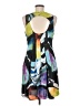 Ted Baker London 100% Polyester Graphic Black Cocktail Dress Size 6 (2) - photo 2