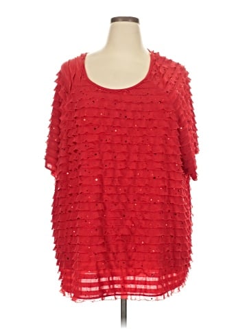 Maggie Barnes for Catherines Short Sleeve Blouse (view 1)