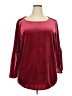 Foxcroft Burgundy Long Sleeve Blouse Size 22W - photo 1