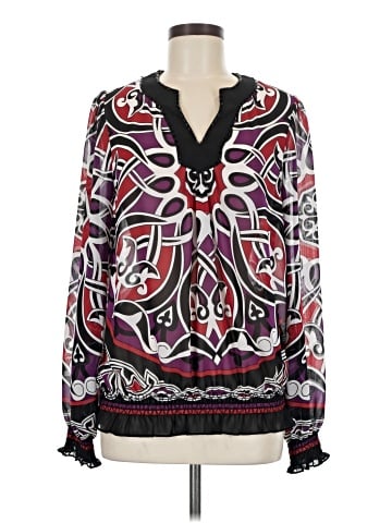 Nicole by Nicole Miller Long Sleeve Blouse (view 1)