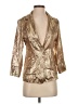 Shein 100% Polyester Metallic Gold Blazer Size 2 - photo 1