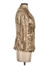 Shein 100% Polyester Metallic Gold Blazer Size 2 - photo 4