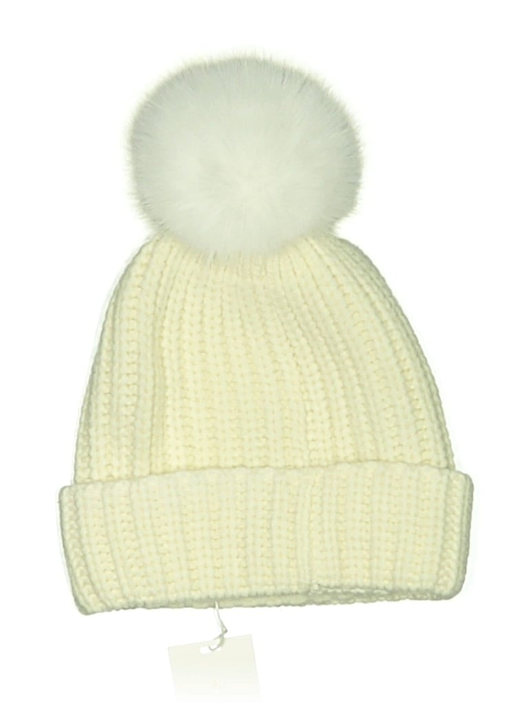 Adrienne Landau Beanie Hat In Ivory