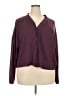 George Burgundy Long Sleeve Blouse Size 2X - photo 1