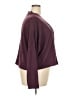 George Burgundy Long Sleeve Blouse Size 2X - photo 4